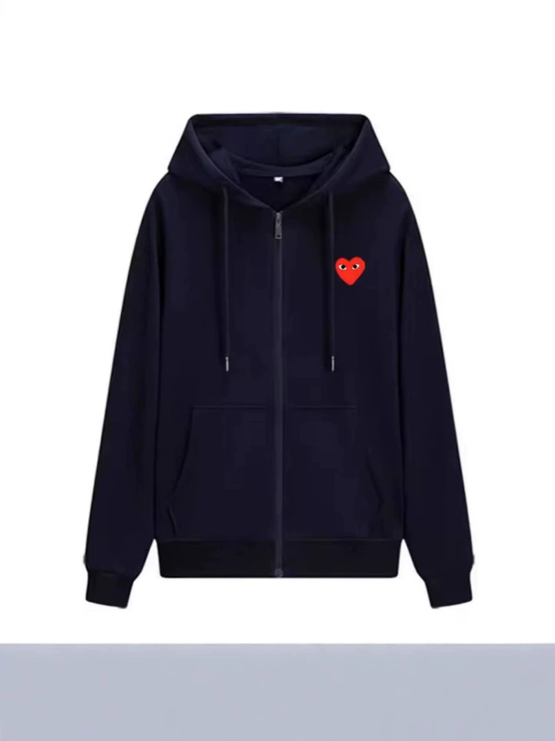 Толстовка с капюшоном Oversize на молнии, нашивка сердце/лицо, демисезонный унисекс (S–XXXL)