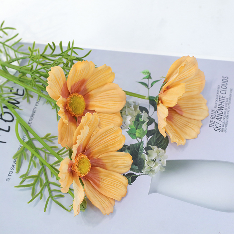 [New] Qihao 50CM artificial feel moisturizing Persian chrysanthemum wedding decoration artificial Gesang fake flower wholesale