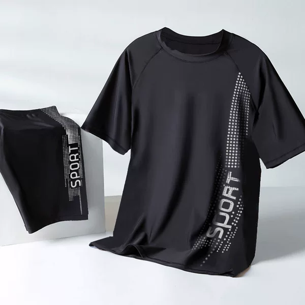 Hurun Swimsuit Men's New Arrival Swim Trunks Anti-Awkward Flat-angle Five-point Professional Suit Men's Large-size Hot Spring Swimming Equipment