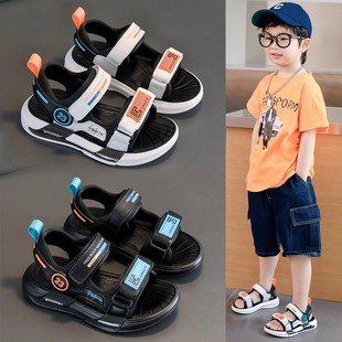 Boys Sandals 2025 New Summer Sports Students Soft Sole Handsome Casual Boys Children's Beach Shoes