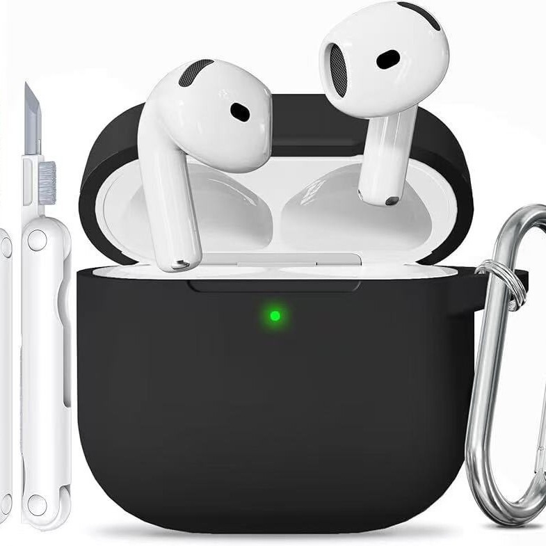 For Apple Airpods 4th generation case with cleaning kit and keychain