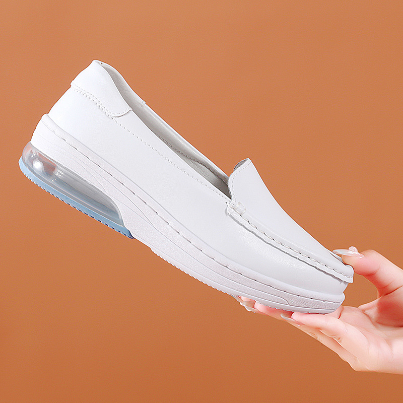 Nurse shoes, women's autumn and winter breathable soft sole air cushion, anti slip thick sole white shoes, spot medical work shoes, cross-border wholesale
