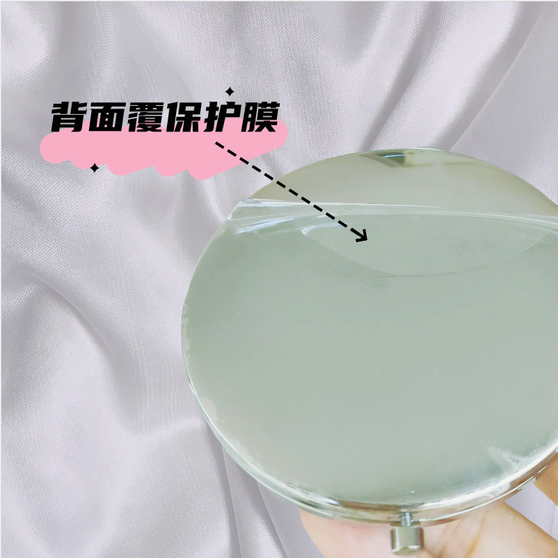 Espejo de cristal espejo pequeño plegable creativo mini espejo redondo de doble cara espejo de maquillaje de metal portátil