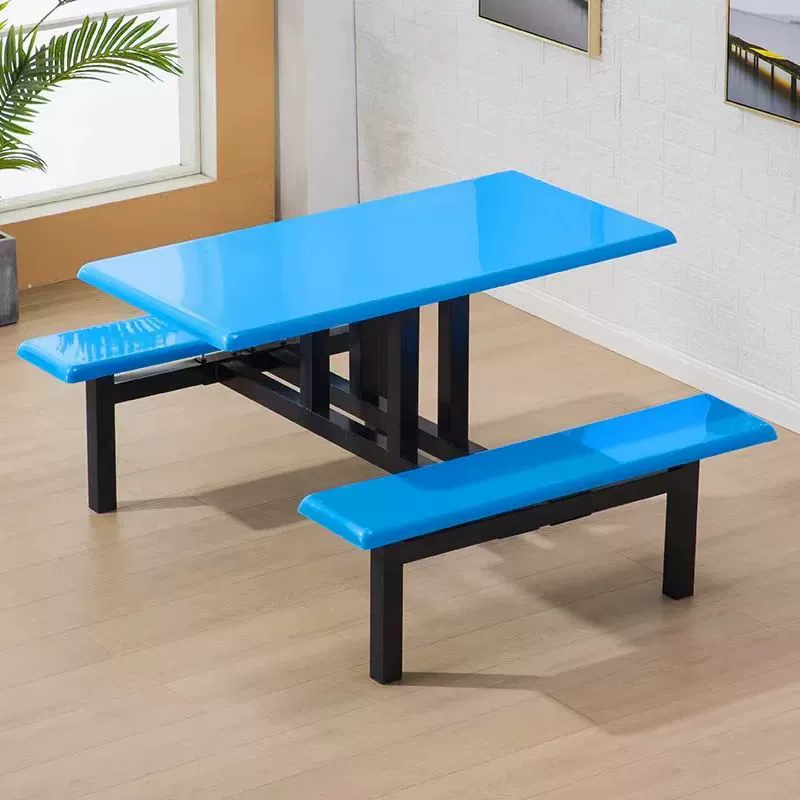 Столовая для персонала школы: комплект столов и стульев из нержавеющей стали для столовой, фабрики, фуд-котха, интегрированный набор для студентов