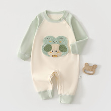 婴儿连体衣春秋纯棉新生宝宝衣服春装哈衣爬服超萌婴儿服秋季睡衣