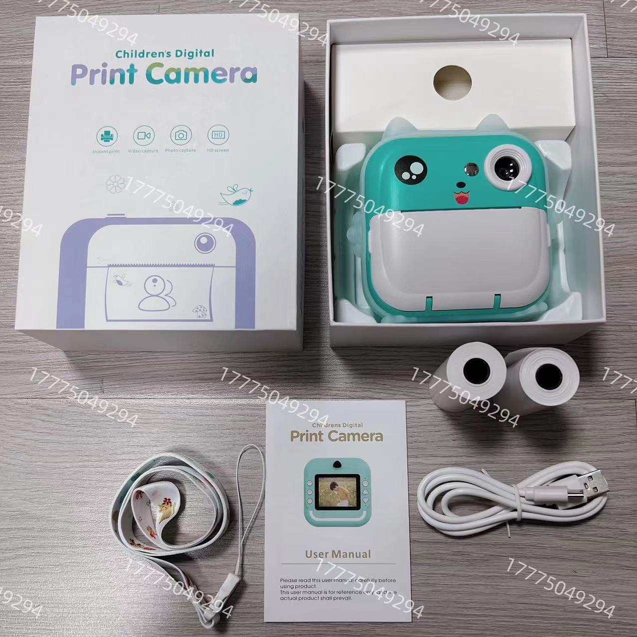 跨境Q5儿童拍立得数码相机可爱卡通迷你玩具高清打印照相机礼物