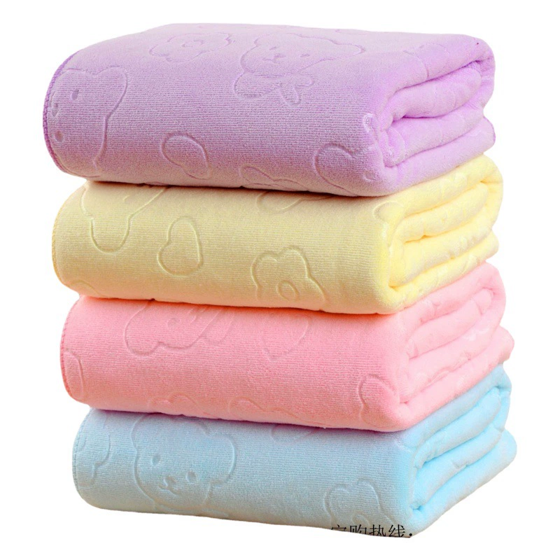 Мягкое полотенце из микрофибры медвежонок 70*140 пляжное полотенце впитывает воду Мягкое подарочное полотенце