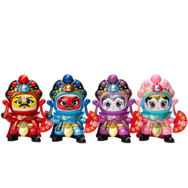 Muñeca que cambia la cara de la ópera de Sichuan Muñeca creativa de maquillaje facial de la ópera de Pekín Muñeca de la quintaesencia del país Decoración de juguetes Regalo conmemorativo de viaje de Chengdu