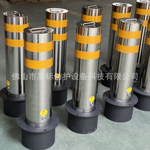 Portable Mobile Road Pile to Block Car Entrance and Exit Automatic Anti-Collision Warning Metal Column Hydraulic Pile in Stock