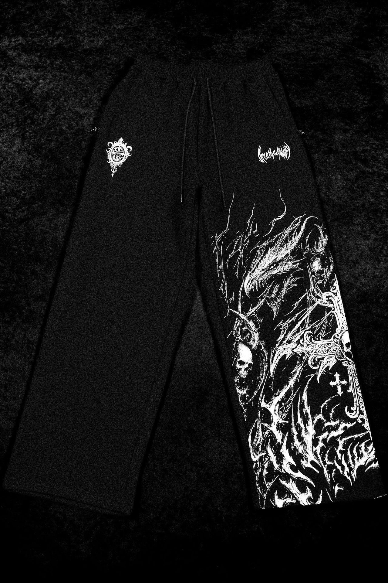 Breathedivinity American-style Trendy Men's Sports Pants, Jogging, Fitness, Printed Casual Straight-leg Trousers 008_viptrois.com