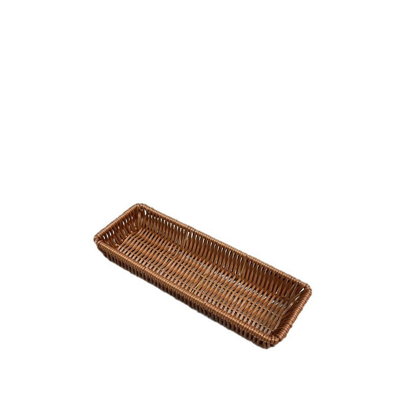 仿藤刀叉勺子沥水篮面包水果篮家用厨房筷子篮西餐厅餐具收批发|undefined
