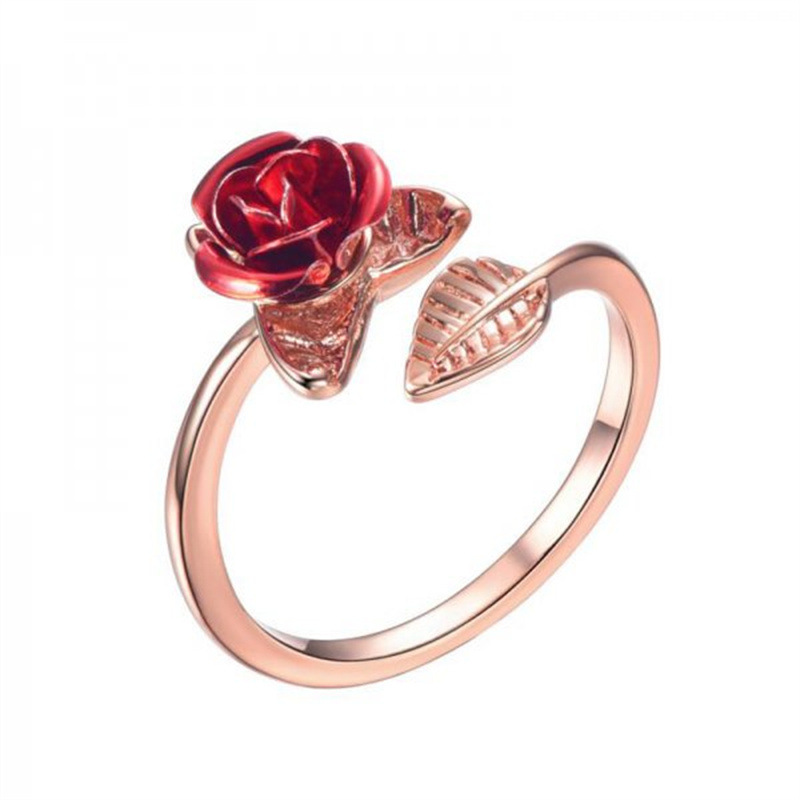 Fashion Flower Alloy Plating Womenu0027S Open Ring 1 Piece