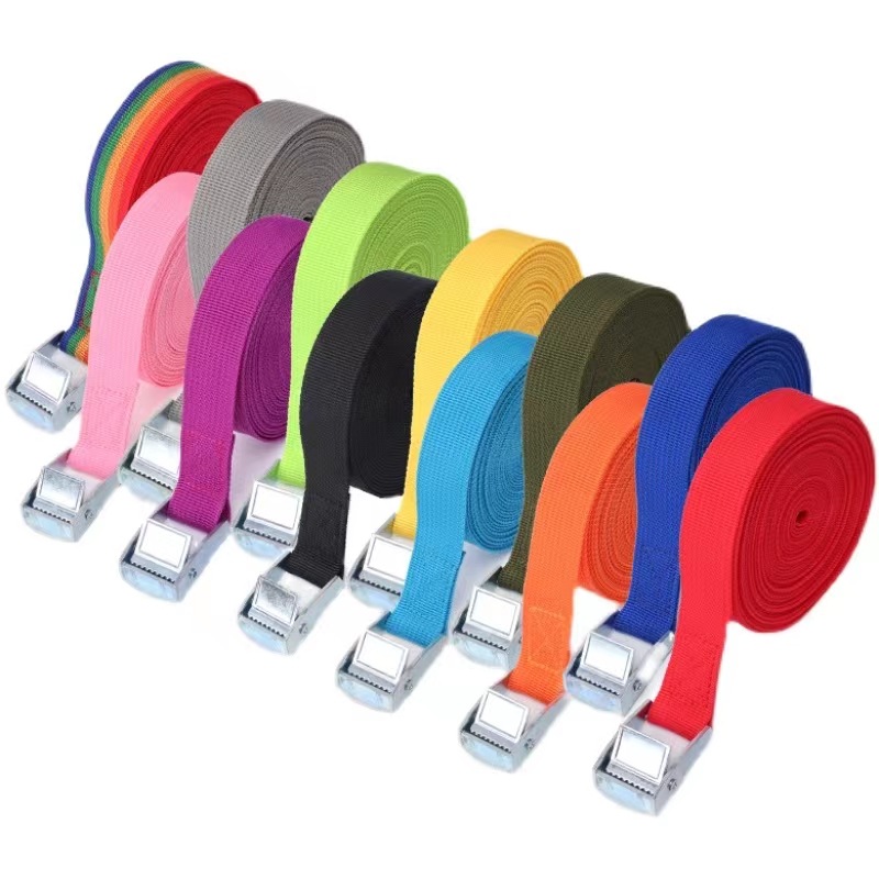 安扣厂家现货锌合金压扣丙纶捆绑带 物流货物行李卡板拉紧器批发