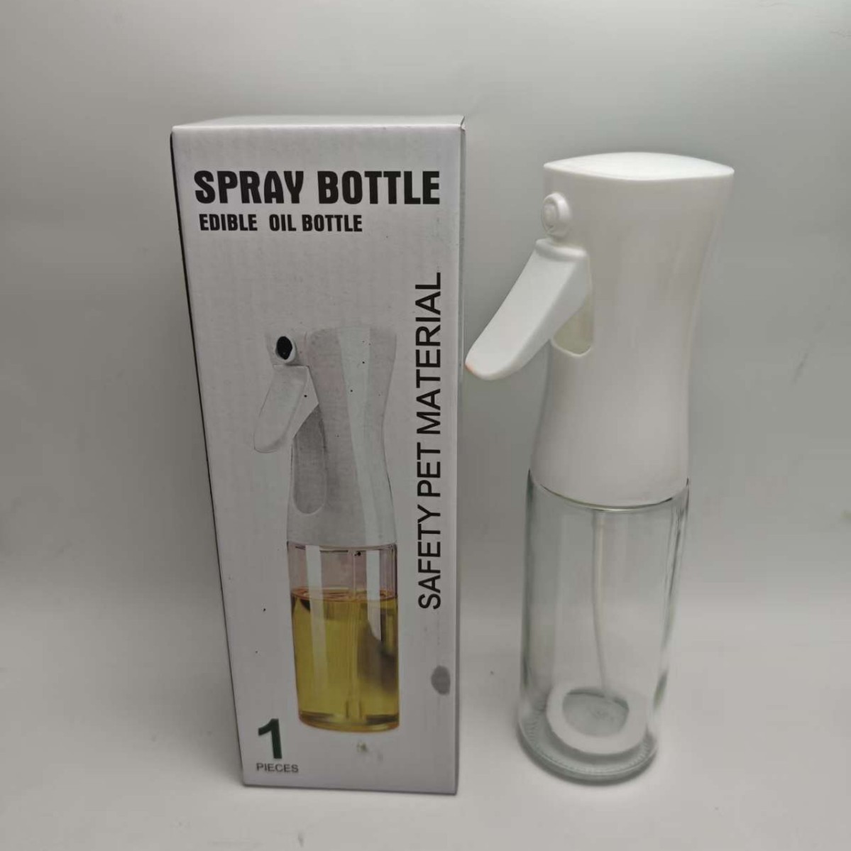 Botella de pulverización de aceite de atomización transfronteriza para cocina doméstica no fácil de colgar frita de aire botella de pulverización de aceite botella de salsa de soja antipresurizada botella de vinagre