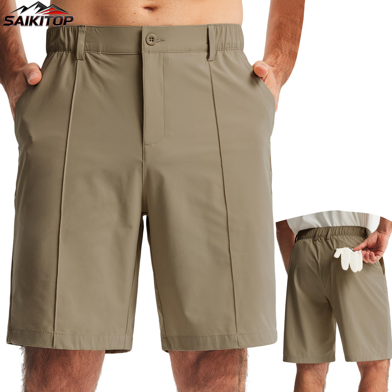 Men's Golf Casual Shorts, Amazon's Best-Selling Elastic Waist Outdoor Sports Running Workout Shorts Wholesale
