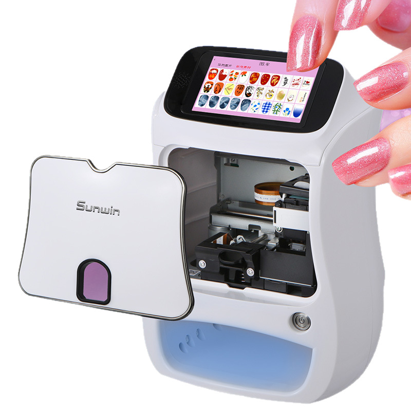 Creativo DIY patrón Producción de secado integrado impresora de uñas fácil operación por una persona