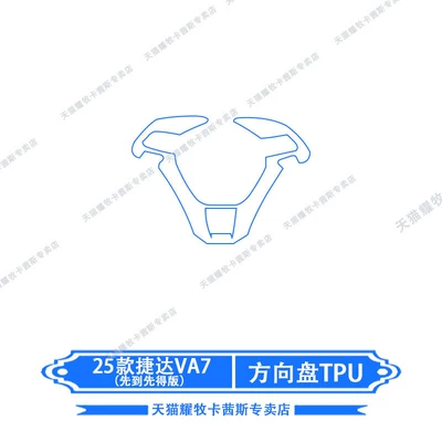 for 25 Jetta VA7 interior: Car interior film - 25-models-of-jetta-va7-steering-wheel-tpu
