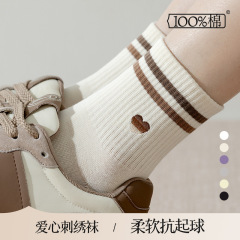袜子纯棉女诸暨袜子批发100%棉船袜运动袜全棉短袜秋季新品可定制