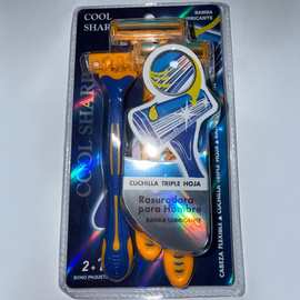 一次性剃须刀刮胡刀酒店用不锈钢3层刀片须刨 手动剃须刀舒适顺滑