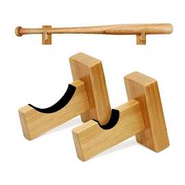 创意风木质收纳架壁挂式客厅棒球棒展示支架客厅卧室收藏间储物架