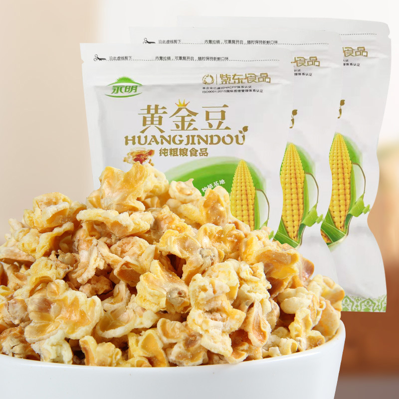 Yongming golden corn bean egg flower cream flavor popcorn 180g bagged snack Zidong leisure food hot pot restaurant Yongming golden corn bean egg flower cream flavor popcorn 180g bagged snack Zidong leisure food hot pot restaurant