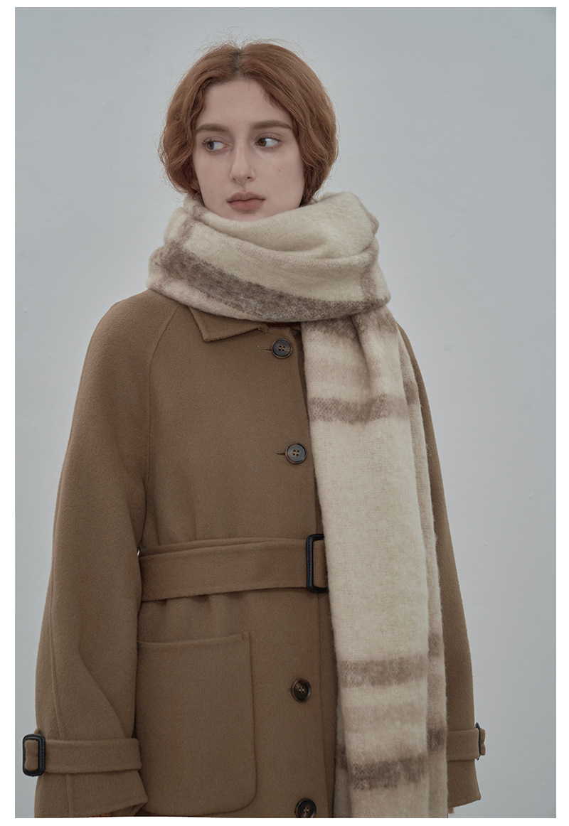 Klassischer Damen Schal Aus Webpelz Kaschmir Für Den Winter_voghion.com