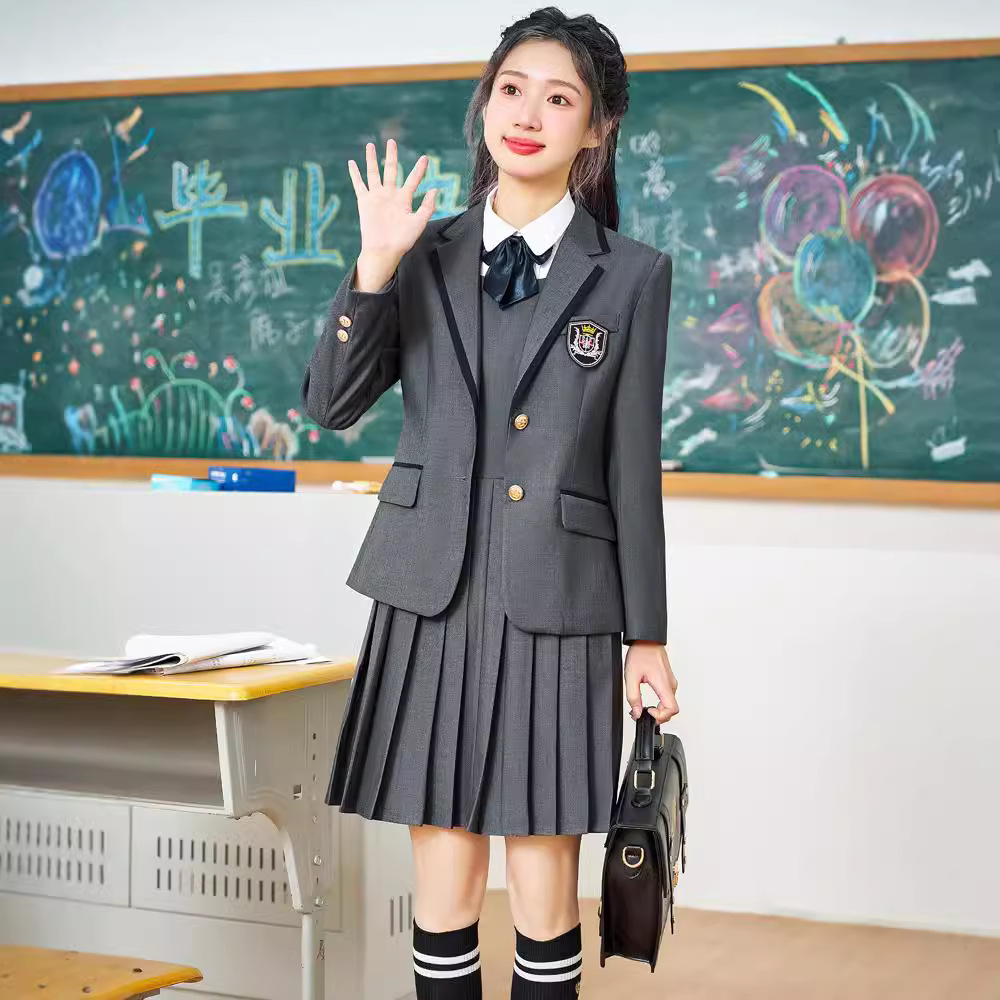 대학 스타일 학교 유니폼 JK 세트 유니폼 세트 중학생 고등학교 조기 게임 암송 의상 코러스 클래스 의상