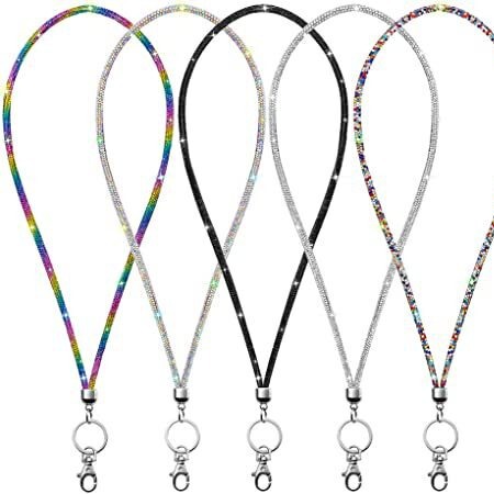 Amazon's Best-Selling New Rhinestone Full Diamond Lanyard, Diamond Lanyard, Diagonal Flash Diamond Bracelet Key Chain