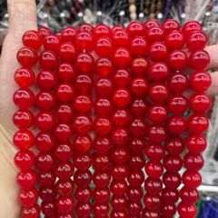 14 ミリメートル新鳩血赤瑪瑙ラウンドビーズルースビーズ DIY ブレスレットネックレスジュエリーアクセサリー半完成ビーズ卸売