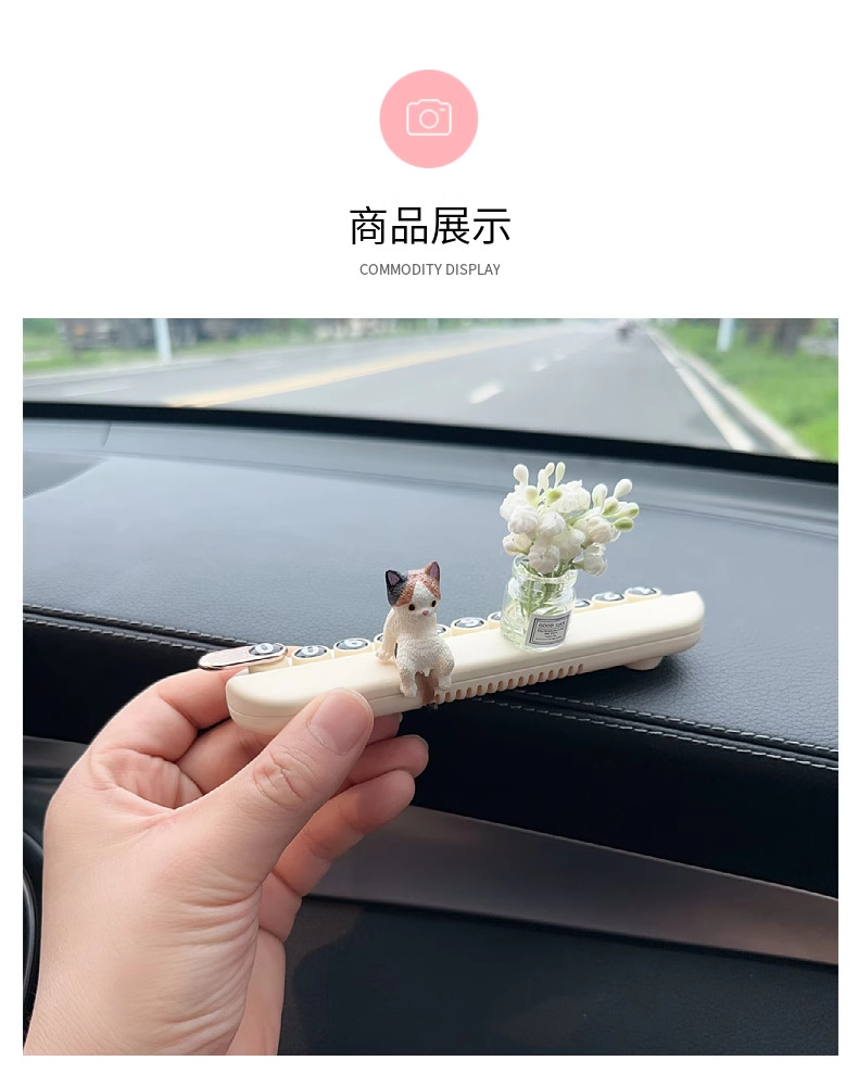 Car Temporary Parking New Mobile Phone Number Plate Car Cute Cartoon Aromatherapy Creative Move Inside Parking Ornaments