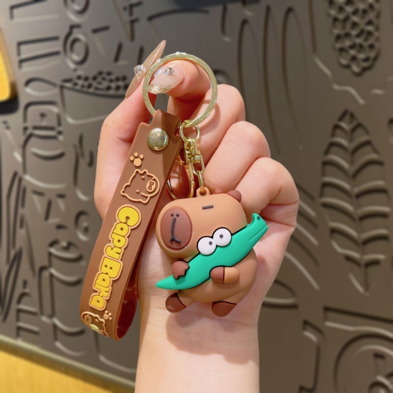 新しいカピバラシリーズ人形キーホルダーペンダントクリエイティブカピバラキーチェーンカップルバッグペンダント卸売|undefined