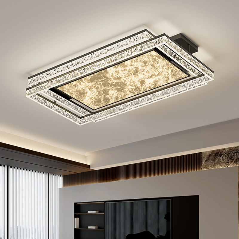 Luz de sala de estar minimalista italiana moderna y simple lámpara de techo de niebla vestíbulo de protección de ojos lámpara principal nórdica Zhongshan lámpara