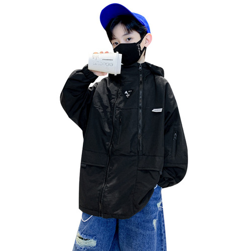 Spring and Autumn children's clothing, Korean style new children's suits, boys' jackets, street-friendly and handsome, middle-aged and older children's spring clothing, baseball uniforms, trendy