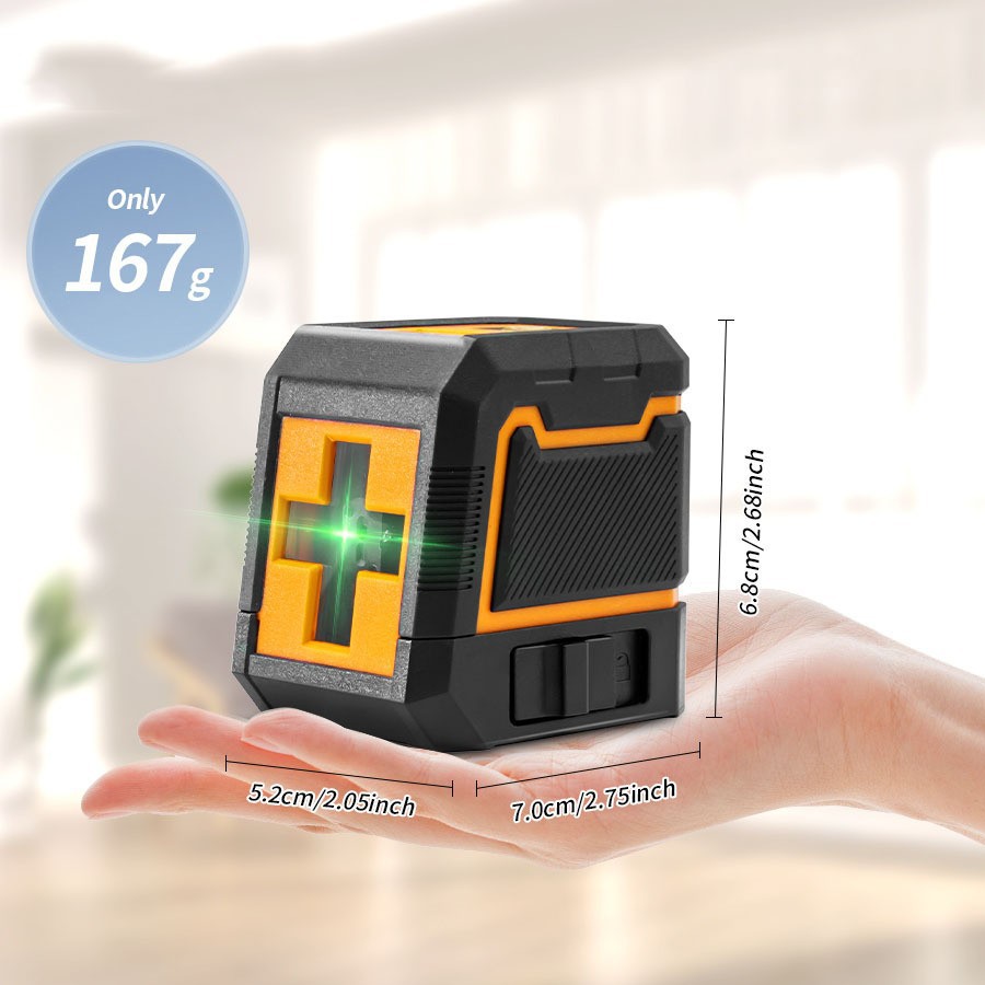 激光水平仪小型便携迷你强光细线自动打线2线绿光投线仪高精度