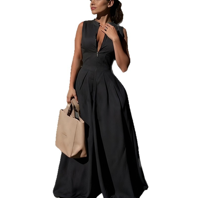 2026 comercio exterior transfronterizo prendas de mujer primavera nueva moda temperamento de tendencia de transporte de color sólido plantares de piernas anchas