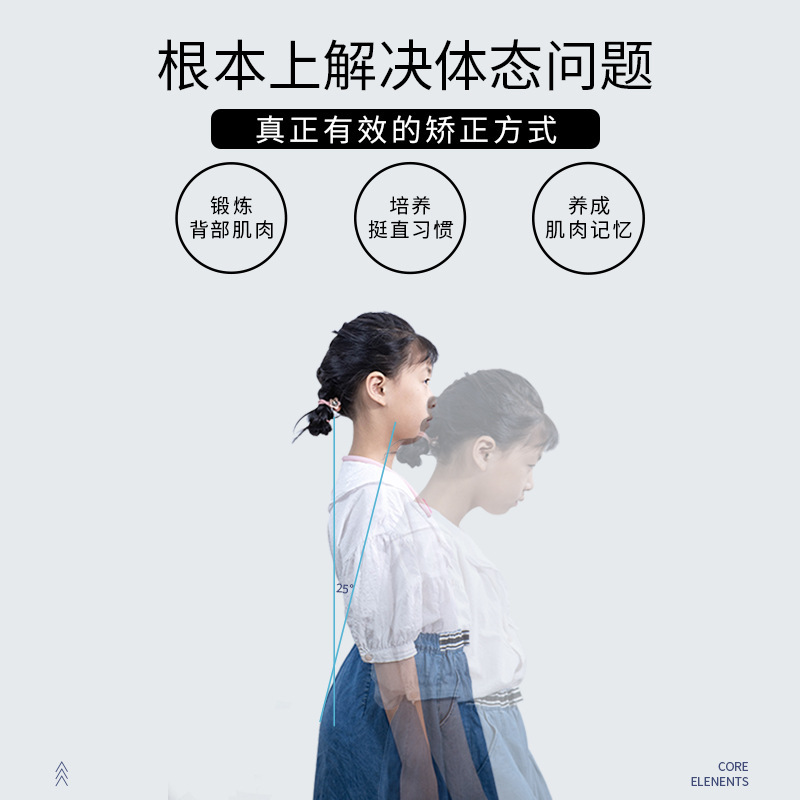 新款跨境智能矫姿精灵儿童男女隐形成年姿态驼背颈椎提醒矫姿带|undefined