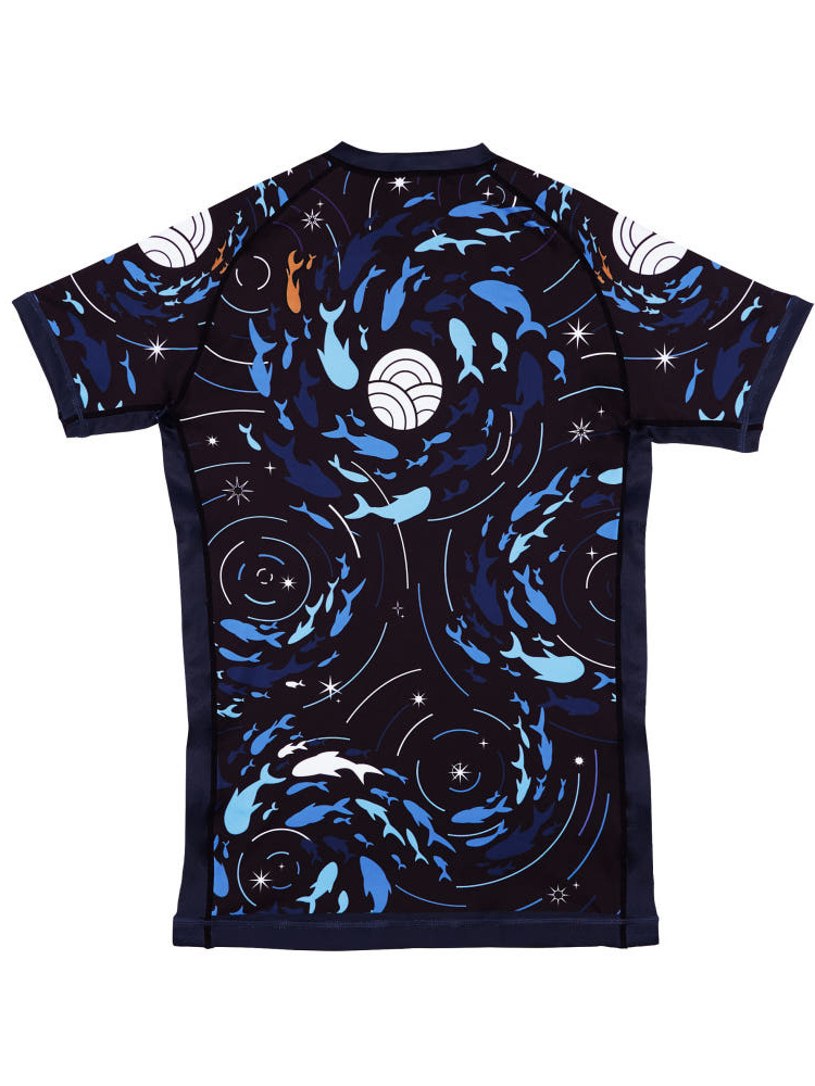 ✅ Kutter Moonlight Whale Brazilian Jiu-Jitsu Rash Guard Korean Nogi Rash Guard Fighting Training