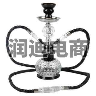 跨境货源便携式阿拉伯水烟壶小号双人套装铁迷你配件hookah