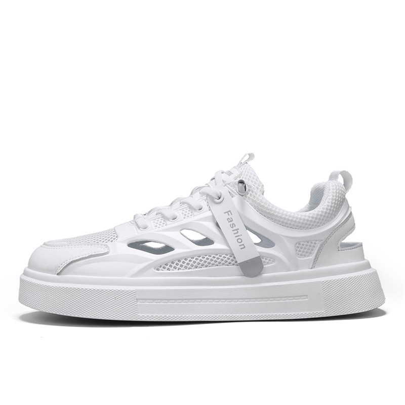 2025 sandalias para hombre malla de verano transpirable uso exterior antideslizante hueco juvenil conducción al aire libre deportes agujero de playa