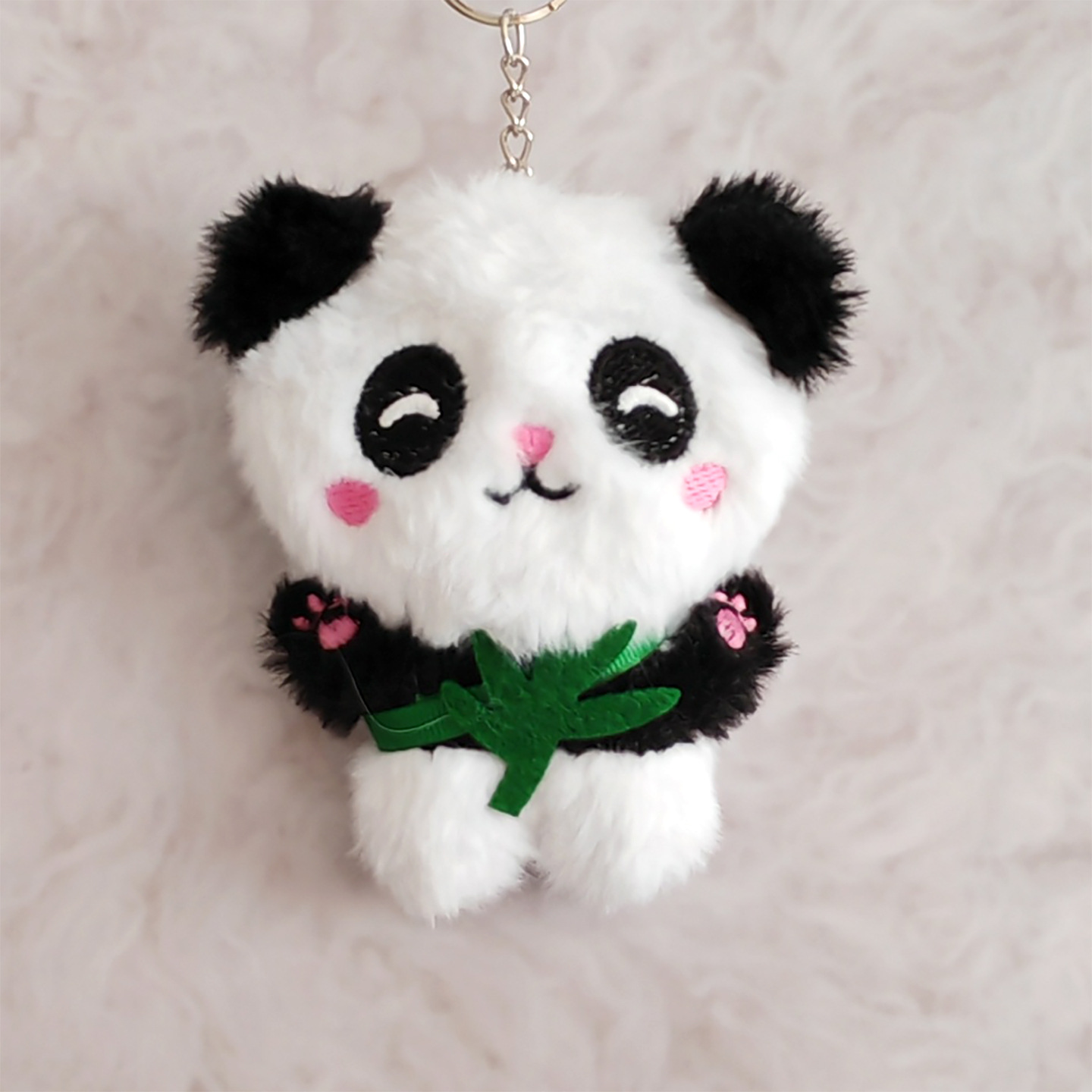 Llavero Colgante de Peluche de Panda con Relleno de Algodón PP para Llaves y Bolsos image 10