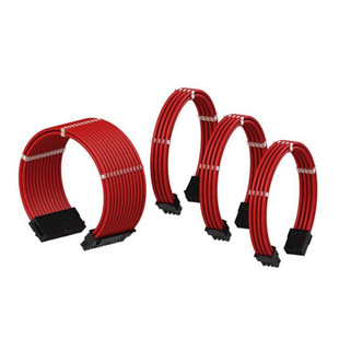 Power module line motherboard graphics card extension line silicone wire wrapped mesh braided line full module power length 25cm