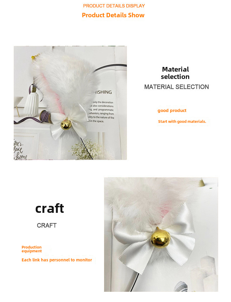 Anime Plüsch Katze Ohr Haarnadel Katze Mädchen Lori COSPLAY handgemachte Plüsch Tier Ohr Ball Katze Ohr Haarnadel Haar_voghion.com