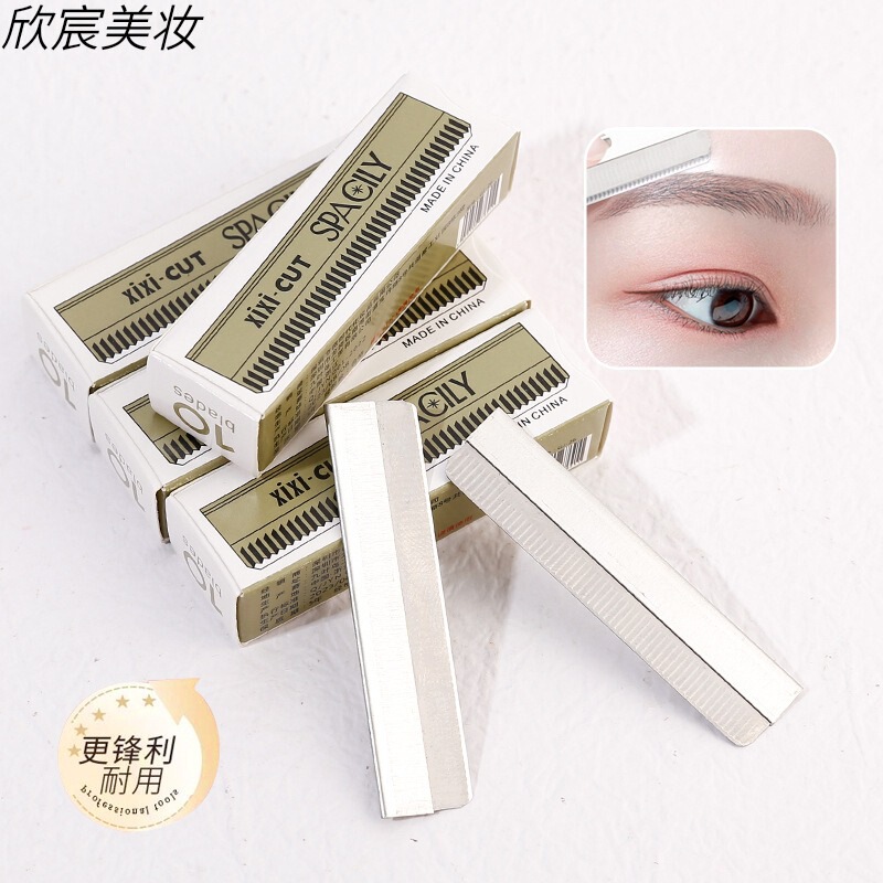 Photo Studio Special Feather Eyebrow Trimming Blade Makeup Tool Stainless Steel Eyebrow Razor Eyebrow Razor Shaving Blade Set