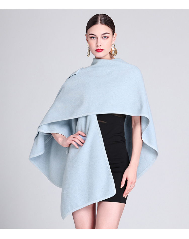 Mode Cape Cape mit Cape außen große Größe Strickjacke lose Mantel Frauen_voghion.com