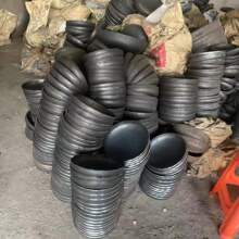 厂家批发Q235碳钢焊接冲压平底封头对焊大口径蝶形不锈钢管帽封头