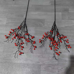 Simulation Red Fruit Winter Green Fortune Fruit Golden Fruit Barrel New Year Flower Simulation Flower Living Room Packing Home New Year Decoration