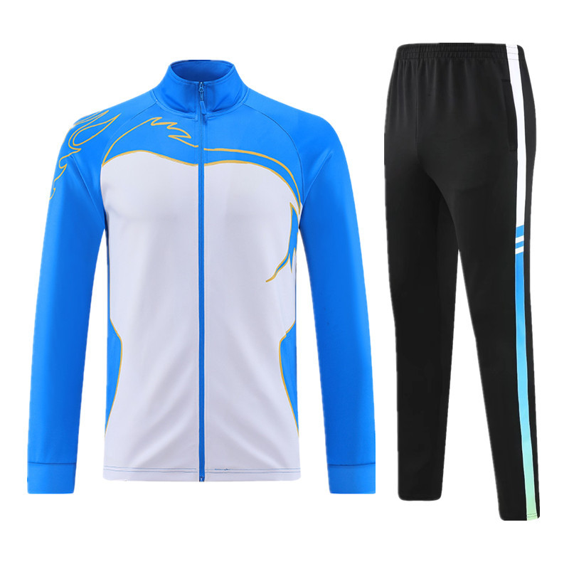 (2개) 긴 소매 남녀 배드민턴 세트 새로운 가을과 겨울 풀 풀 트레이닝 세트 탑 외관 상 수상 코트 탁구 세트