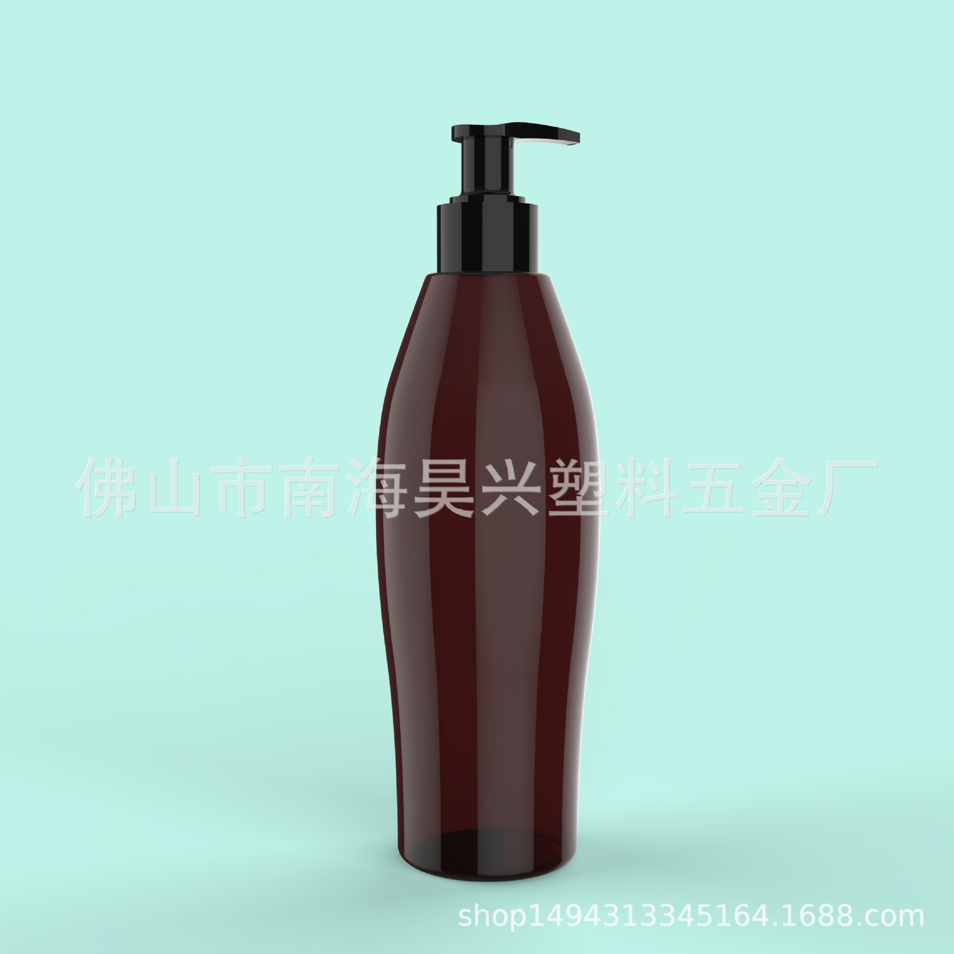 미용 및 헤어 제품 포장재 제조업체가 맞춤화한 로션 펌프가 포함된 250ml PET 타원형 빈 병