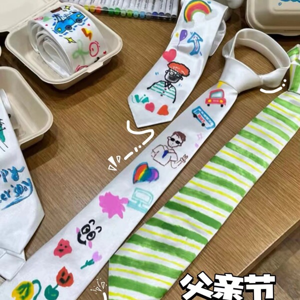 white children's men's tie