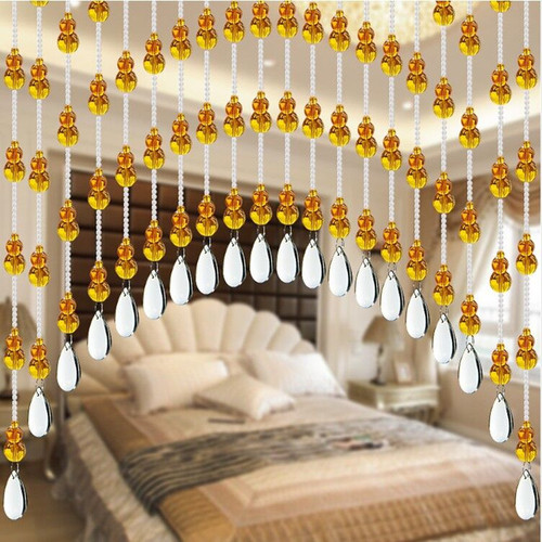 38mm transparent color glossy water drop beads lighting DIY jewelry crystal glass loose beads bead curtain door curtain pendant